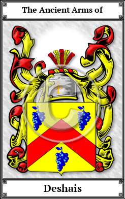Deshais Family Crest Download (JPG)  Book Plated - 150 DPI