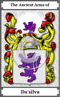 Da'silva Family Crest Download (JPG)  Book Plated - 150 DPI