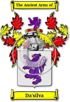 Da'silva Family Crest Download (jpg) Legacy Series - 150 DPI