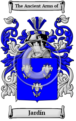 Jardín Family Crest/Coat of Arms