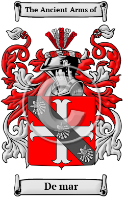 De mar Family Crest/Coat of Arms