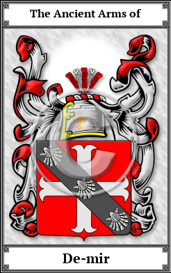 De-mir Family Crest Download (JPG)  Book Plated - 150 DPI