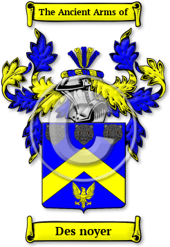 Des noyer Family Crest Download (jpg) Legacy Series - 150 DPI