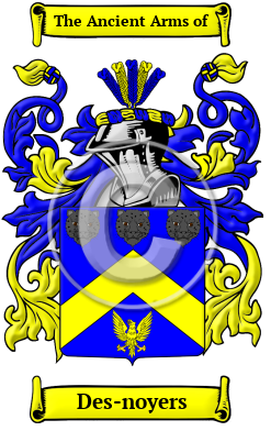 Des-noyers Family Crest Download (JPG) Heritage Series - 300 DPI