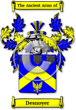 Desnoyer Family Crest Download (jpg) Legacy Series - 150 DPI