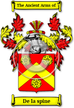 De la spine Family Crest Download (jpg) Legacy Series - 150 DPI