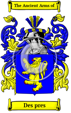 Des pres Family Crest/Coat of Arms