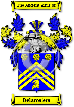 Delarosiers Family Crest Download (jpg) Legacy Series - 150 DPI