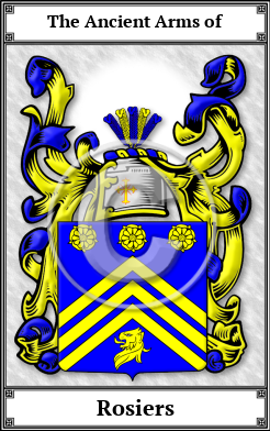 Rosiers Family Crest Download (JPG) Book Plated - 600 DPI