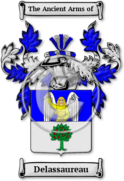 Delassaureau Family Crest Download (jpg) Legacy Series - 150 DPI