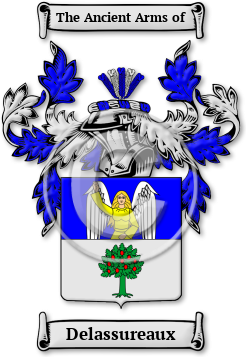 Delassureaux Family Crest Download (jpg) Legacy Series - 150 DPI