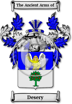 Desery Family Crest Download (JPG) Legacy Series - 600 DPI