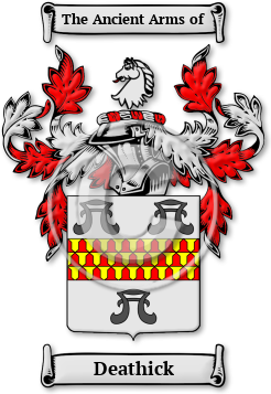 Deathick Family Crest Download (jpg) Legacy Series - 150 DPI