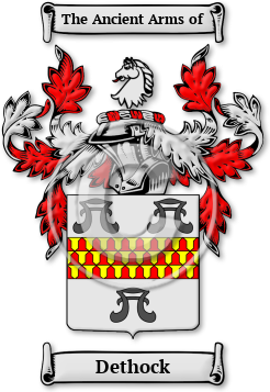 Dethock Family Crest Download (jpg) Legacy Series - 150 DPI