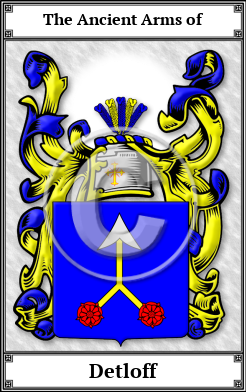 Detloff Family Crest Download (JPG)  Book Plated - 150 DPI