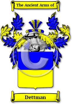 Dettman Family Crest Download (JPG) Legacy Series - 600 DPI