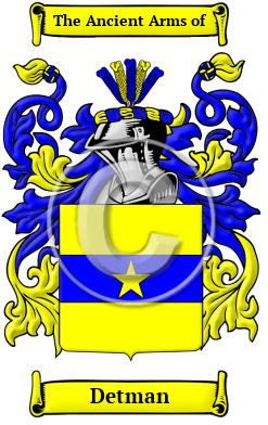 Detman Family Crest Download (JPG) Heritage Series - 600 DPI