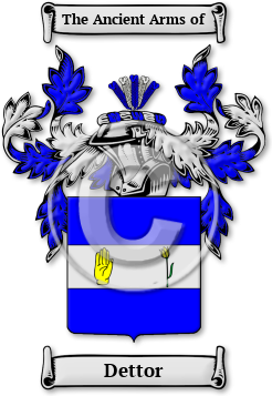Dettor Family Crest Download (jpg) Legacy Series - 150 DPI