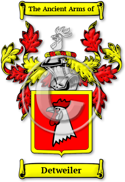 Detweiler Family Crest Download (jpg) Legacy Series - 150 DPI