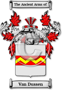 Van Dussen Family Crest Download (jpg) Legacy Series - 150 DPI