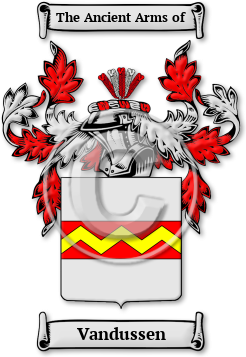 Vandussen Family Crest Download (jpg) Legacy Series - 150 DPI