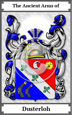 Dusterloh Family Crest Download (JPG)  Book Plated - 150 DPI