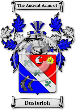 Dusterloh Family Crest Download (jpg) Legacy Series - 150 DPI