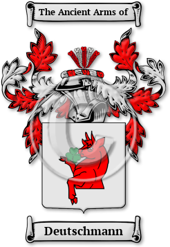 Deutschmann Family Crest Download (jpg) Legacy Series - 150 DPI