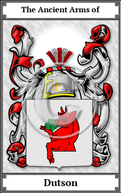 Dutson Family Crest Download (JPG)  Book Plated - 150 DPI