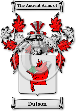 Dutson Family Crest Download (jpg) Legacy Series - 150 DPI