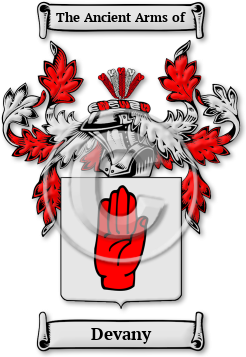 Devany Family Crest Download (jpg) Legacy Series - 150 DPI