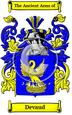 Devaud Family Crest Download (JPG) Heritage Series - 600 DPI