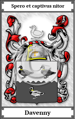 Davenny Family Crest Download (JPG) Book Plated - 600 DPI