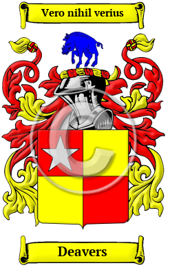 Deavers Family Crest Download (JPG) Heritage Series - 600 DPI