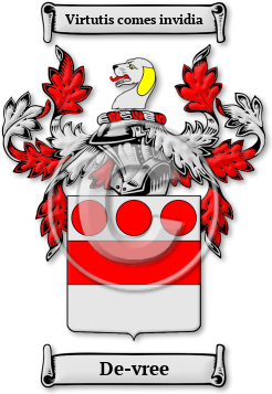 De-vree Family Crest Download (jpg) Legacy Series - 150 DPI