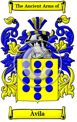 Àvila Family Crest Download (JPG) Heritage Series - 300 DPI