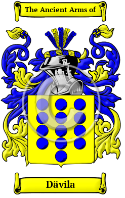 Dävila Family Crest/Coat of Arms