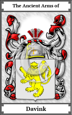 Davink Family Crest Download (JPG)  Book Plated - 150 DPI
