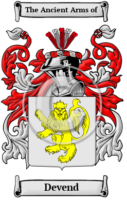 Devend Family Crest Download (JPG) Heritage Series - 300 DPI