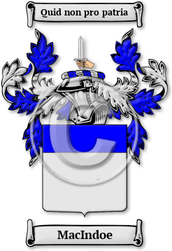 MacIndoe Family Crest Download (jpg) Legacy Series - 150 DPI