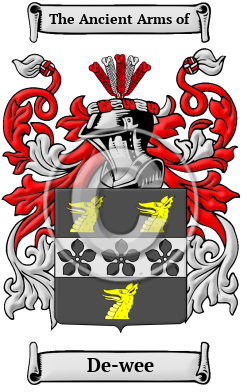 De-wee Family Crest Download (JPG) Heritage Series - 300 DPI