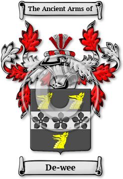 De-wee Family Crest Download (jpg) Legacy Series - 150 DPI