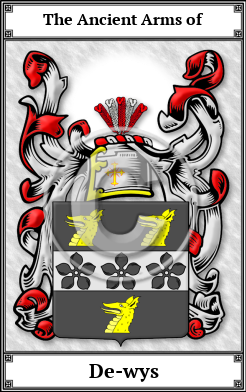De-wys Family Crest Download (JPG)  Book Plated - 150 DPI