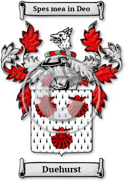 Duehurst Family Crest Download (jpg) Legacy Series - 150 DPI