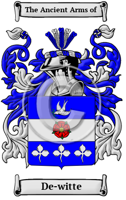 De-witte Family Crest Download (JPG) Heritage Series - 300 DPI