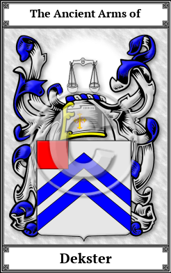 Dekster Family Crest Download (JPG)  Book Plated - 150 DPI