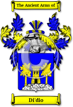 Di'dio Family Crest Download (jpg) Legacy Series - 150 DPI