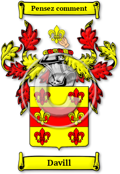 Davill Family Crest Download (jpg) Legacy Series - 150 DPI