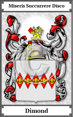 Dimond Family Crest Download (JPG)  Book Plated - 150 DPI