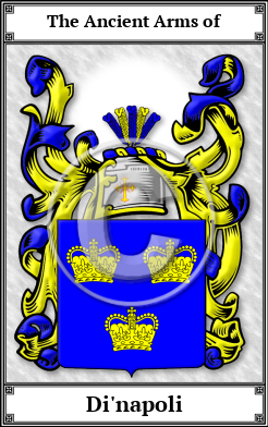 Di'napoli Family Crest Download (JPG)  Book Plated - 150 DPI